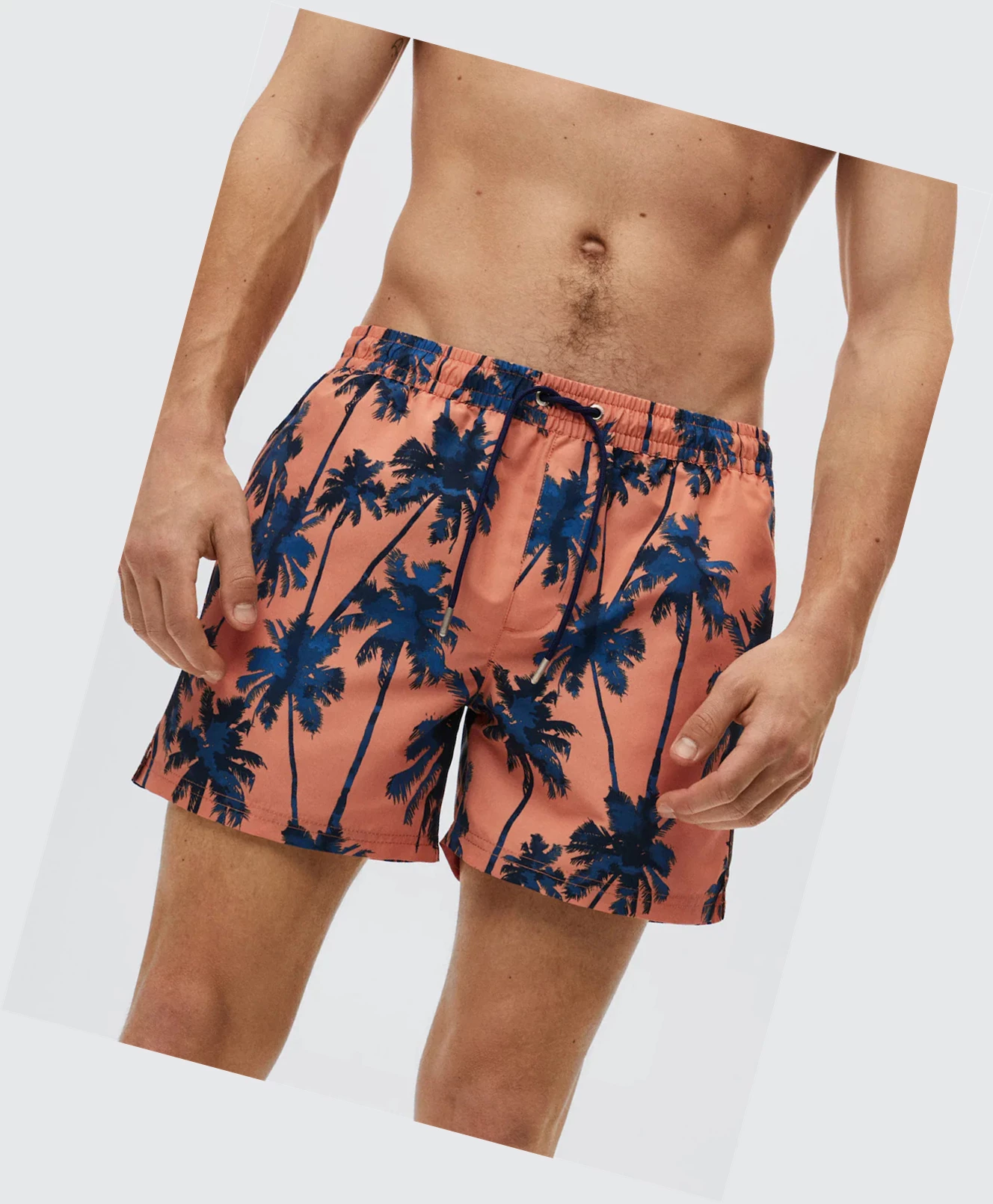 Plavky Mango Hawaiian Print Panske Oranžové | SK862723