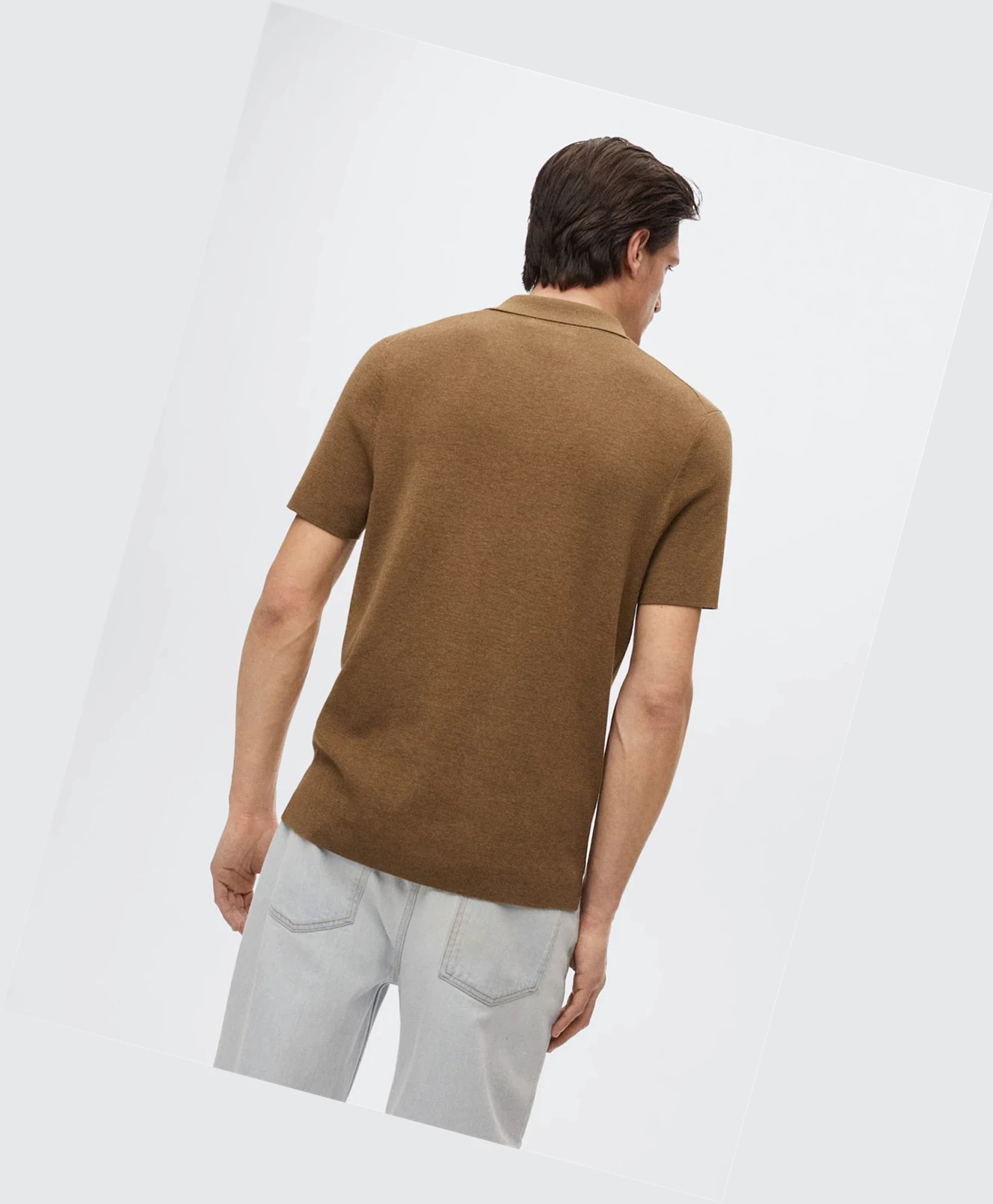 Polokosele Mango Fluid Linen Panske Hnede | SK861589