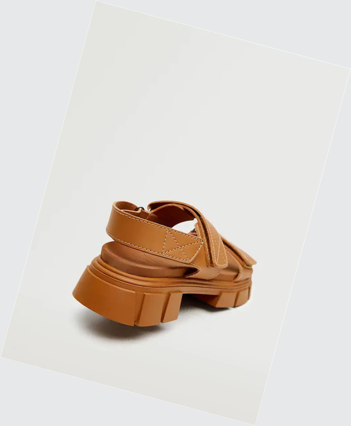 Sandale na Platforme Mango Toothed Damske Russet | SK859807