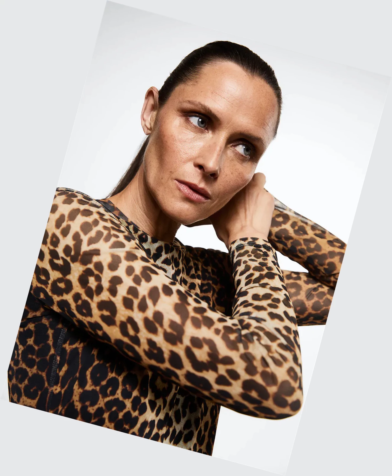 Saty Mango Animal Print Damske Hnede | SK860711