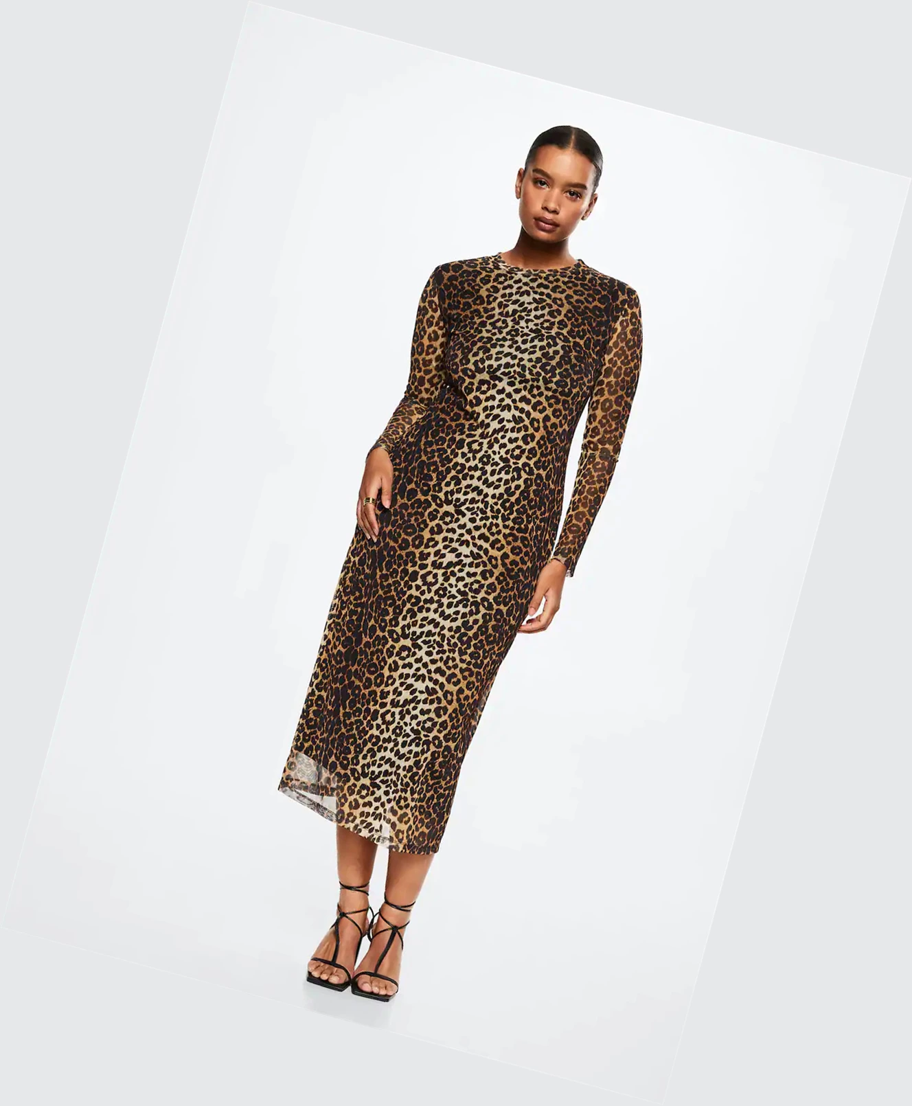 Saty Mango Animal Print Damske Hnede | SK860711