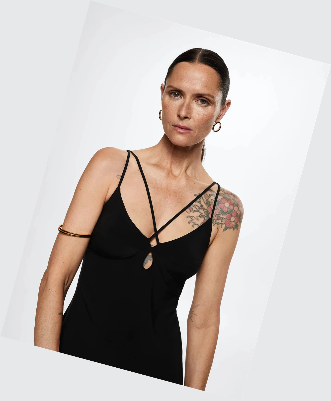 Saty Mango Cut-out Bodycon Damske Čierne | SK860537