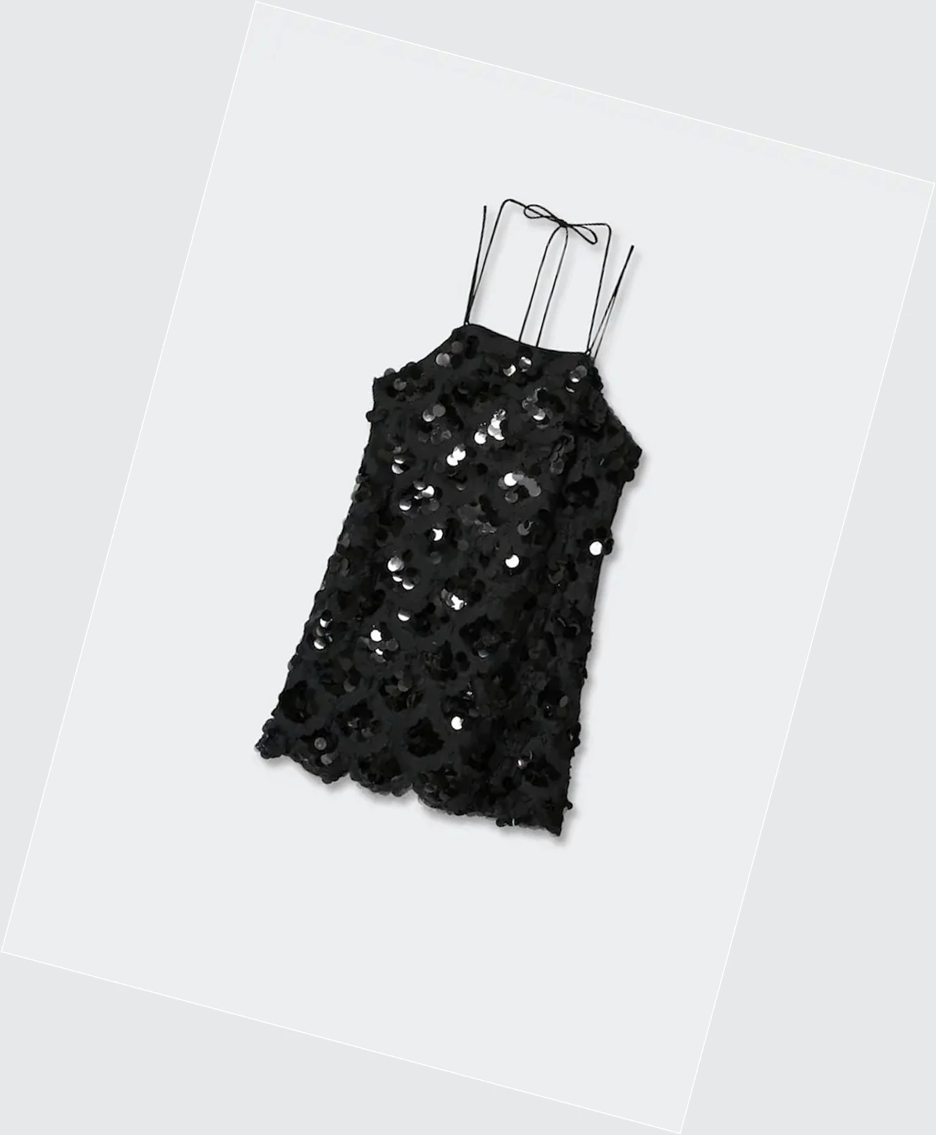 Saty Mango Sequined Halter Neck Damske Čierne | SK860704