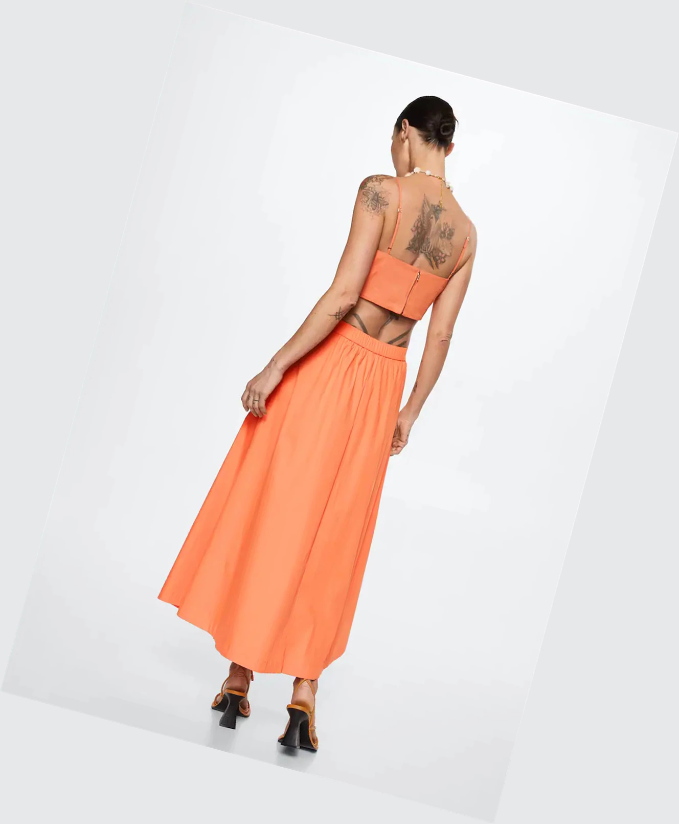 Sukne Mango Bavlnene Flared Damske Clementine | SK862182