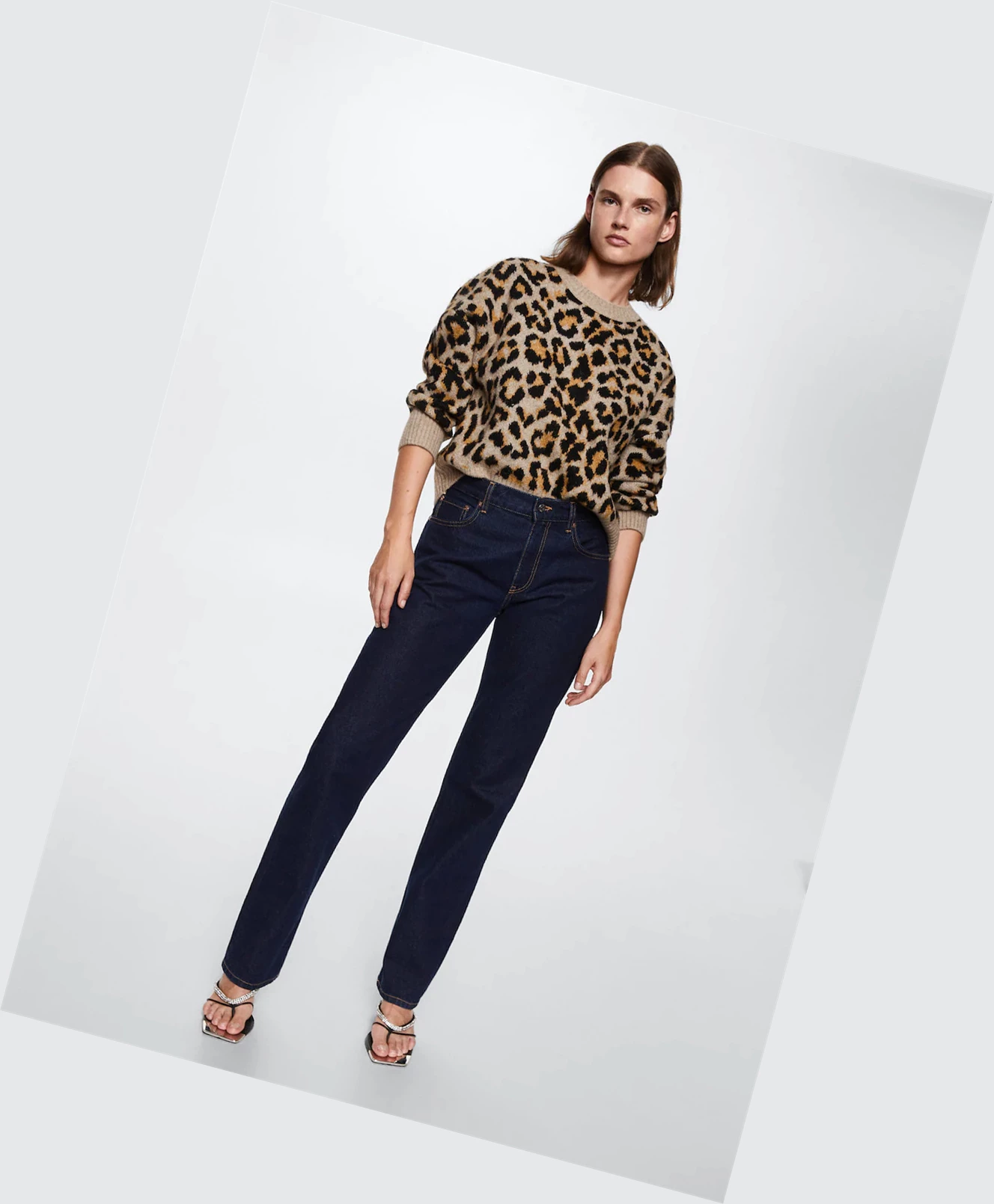 Svetre Mango Animal Print Damske Hnede | SK862413