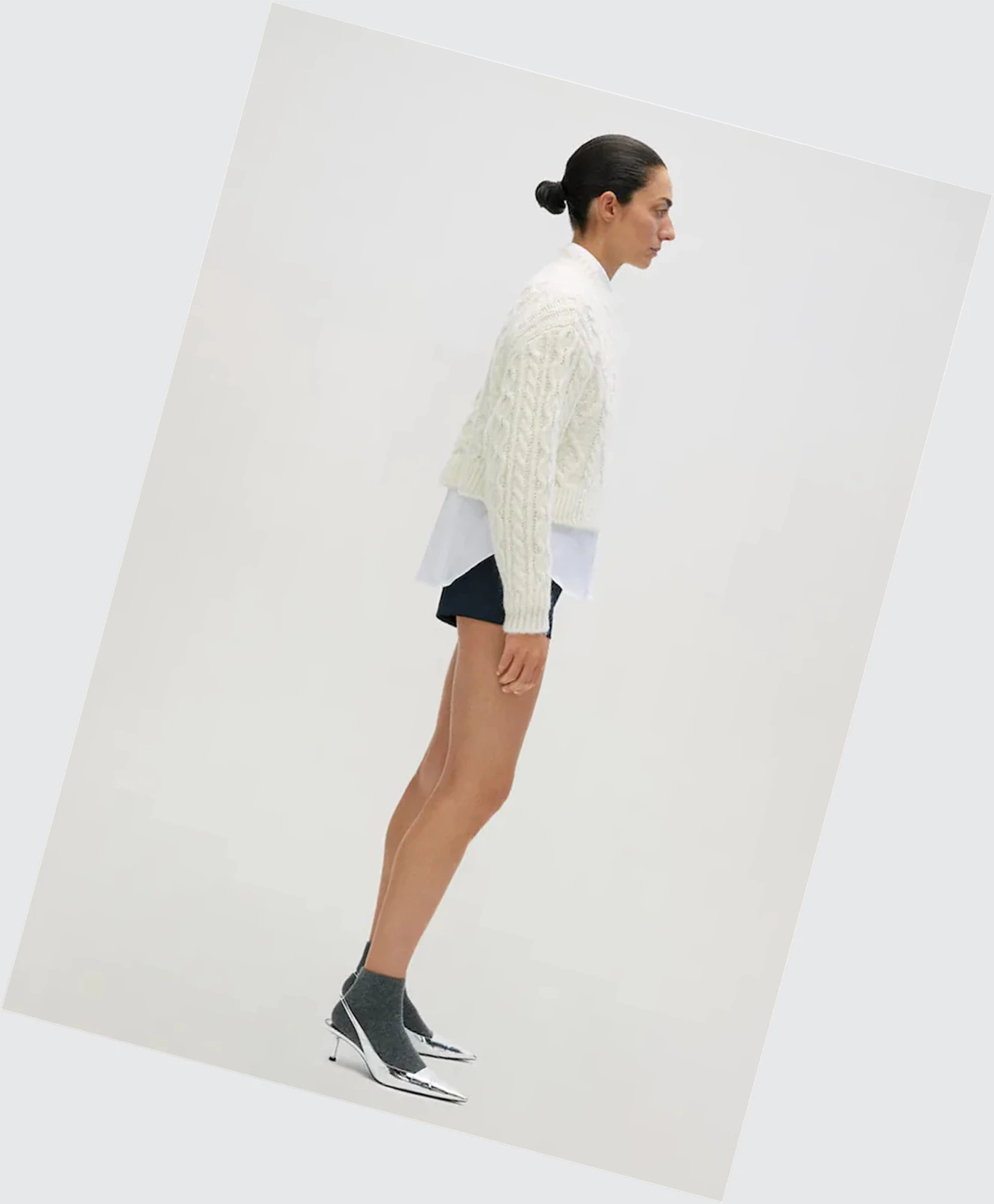 Svetre Mango Cable-knit Damske Ecru | SK862384