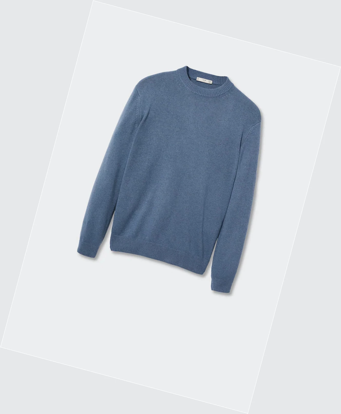 Svetre Mango Cashmere Vlna Panske Modre | SK862360