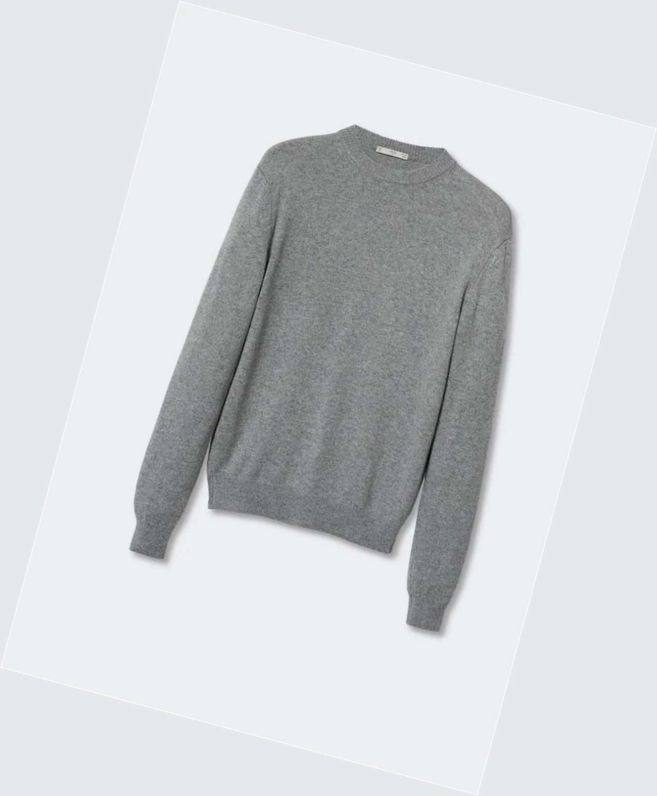 Svetre Mango Cashmere Vlna Panske Siva | SK862353