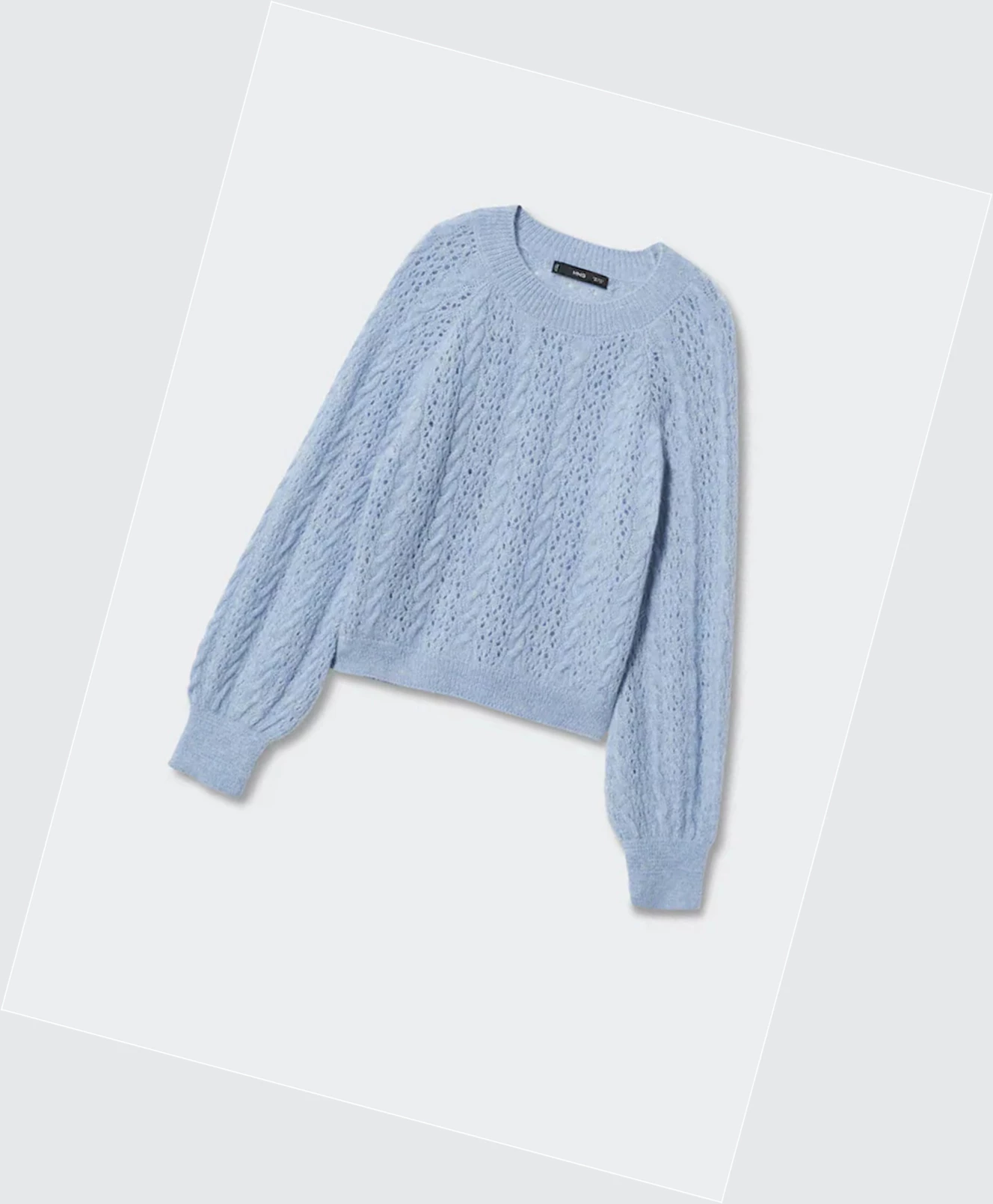 Svetre Mango Openwork Knit Damske Modre | SK862626