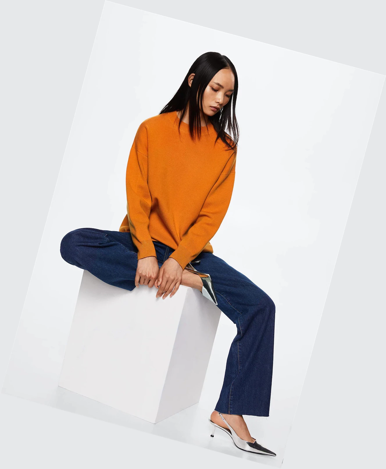 Svetre Mango Oversize Knit Damske Clementine | SK862534