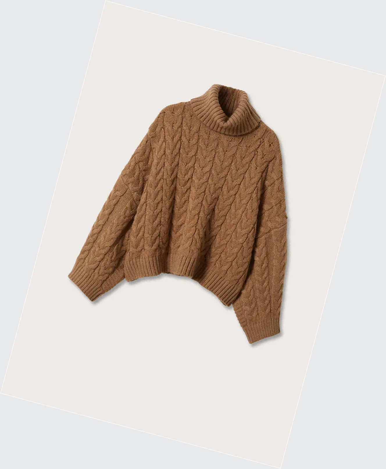 Svetre Mango Oversize Knit Damske Hnede | SK862469