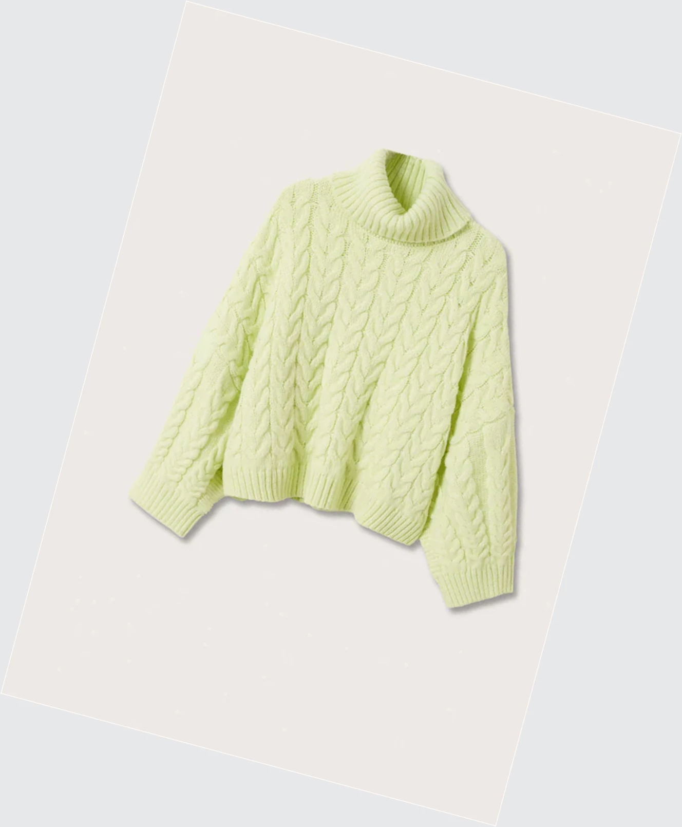 Svetre Mango Oversize Knit Damske Lime | SK862414