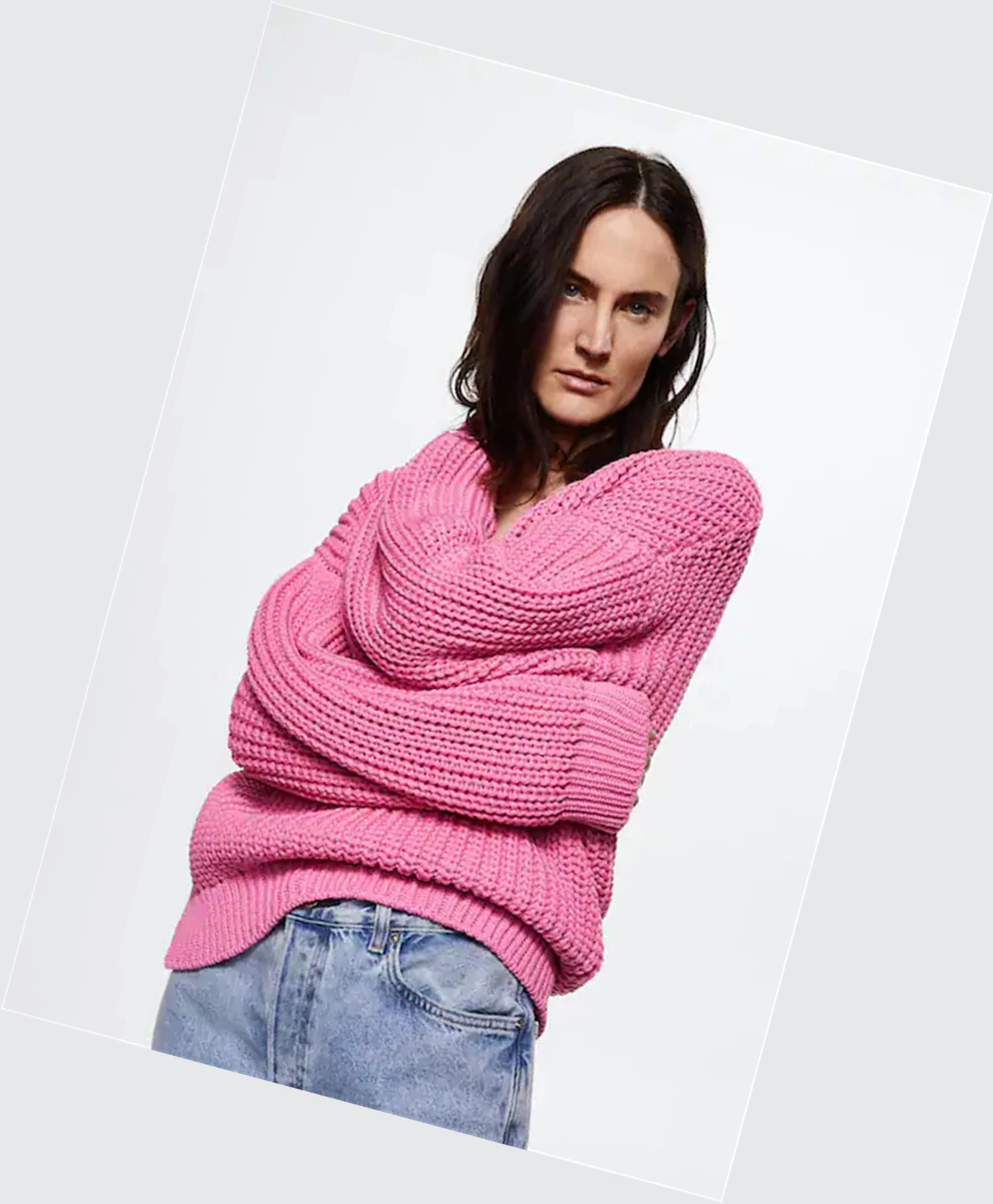 Svetre Mango Robustný-knit Damske Zelene | SK862435