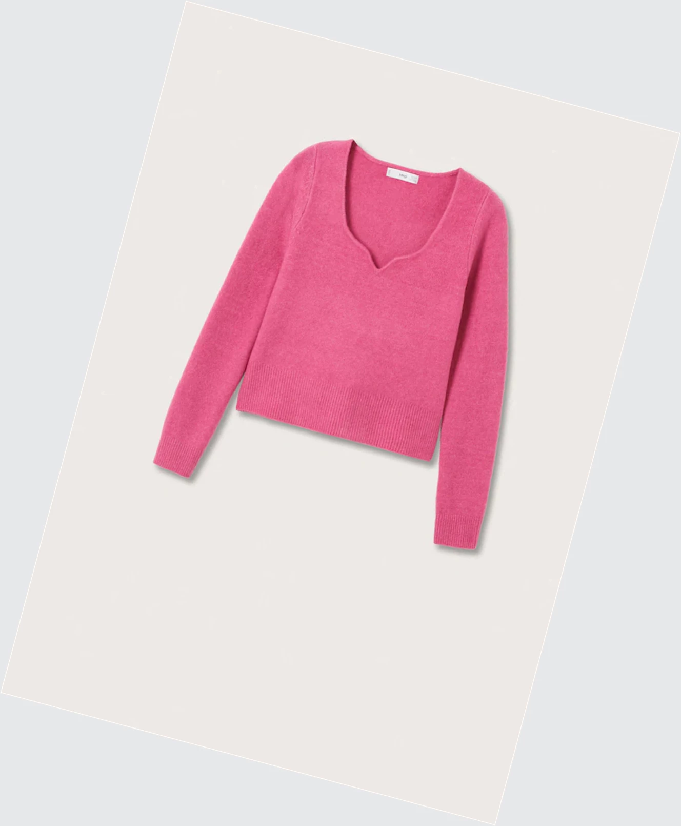 Svetre Mango Textured Knit Damske Strawberry | SK862600