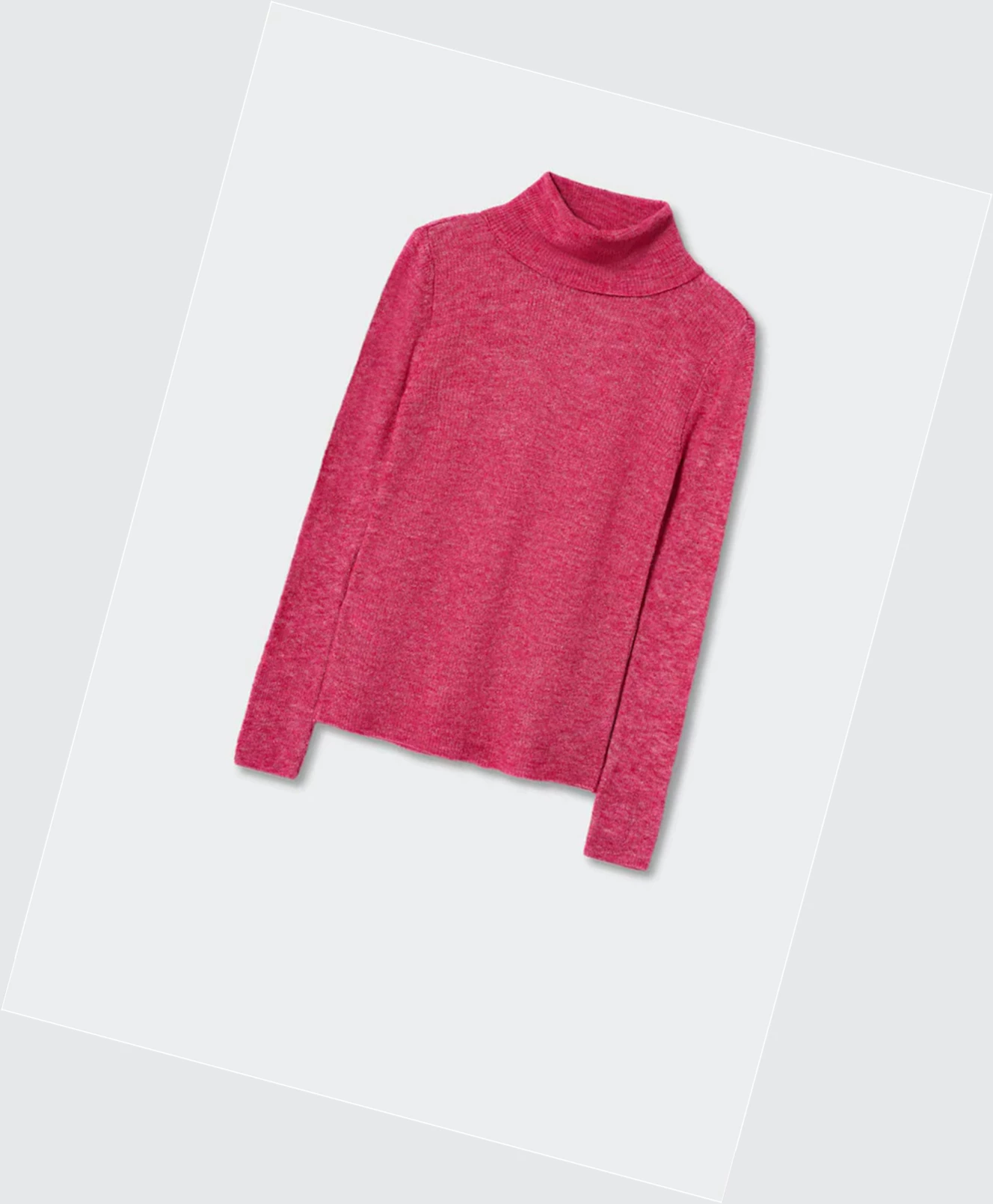 Svetre Mango Turtle Neck Damske Fuchsie | SK862558