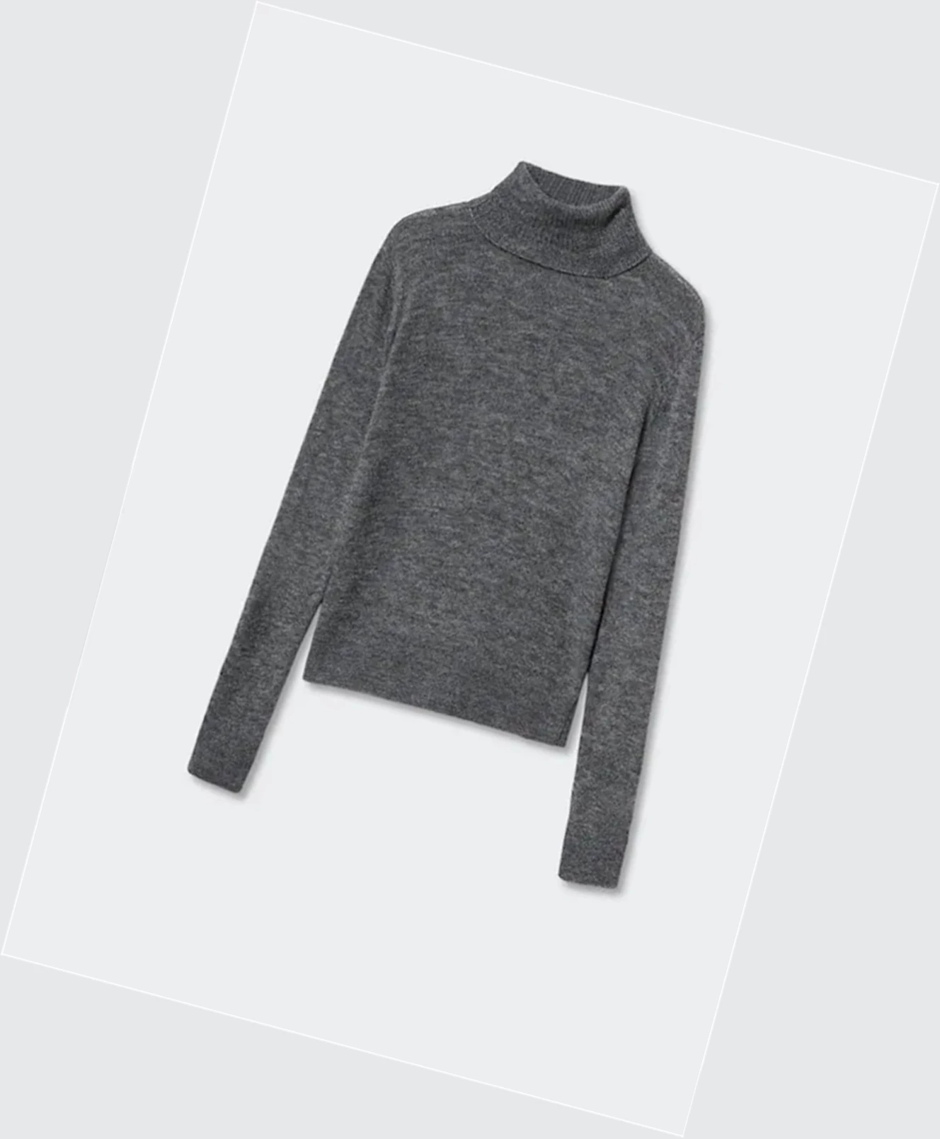 Svetre Mango Turtle Neck Damske Siva | SK862483