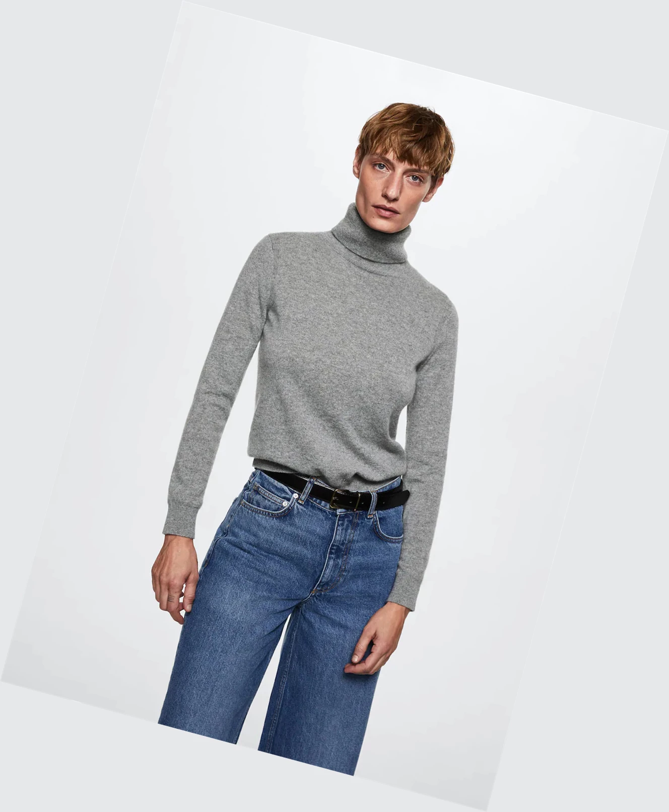 Svetre Mango Turtleneck 100% Cashmere Damske Siva | SK862583