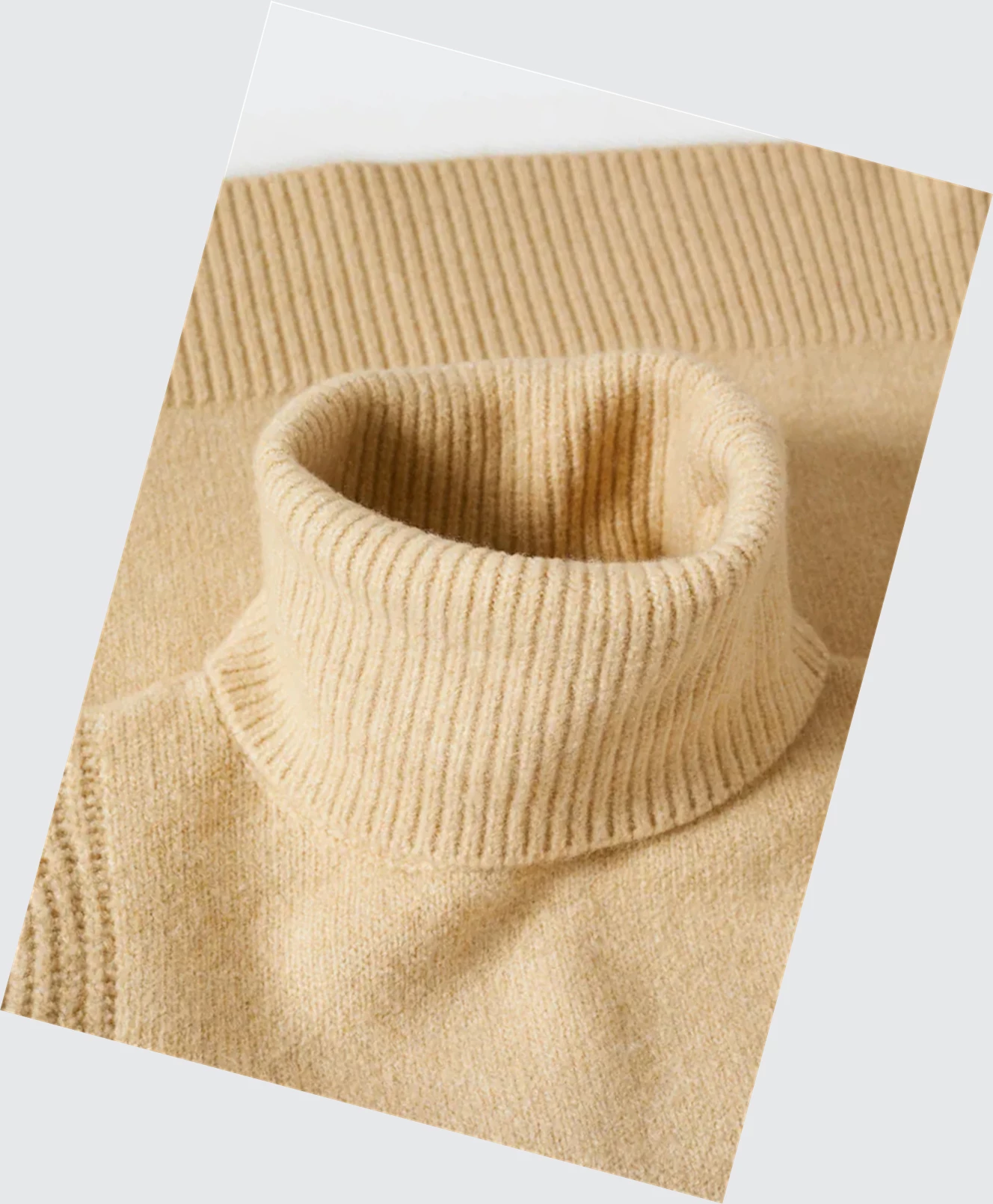 Svetre Mango Turtleneck Pletené Damske Sand | SK862448