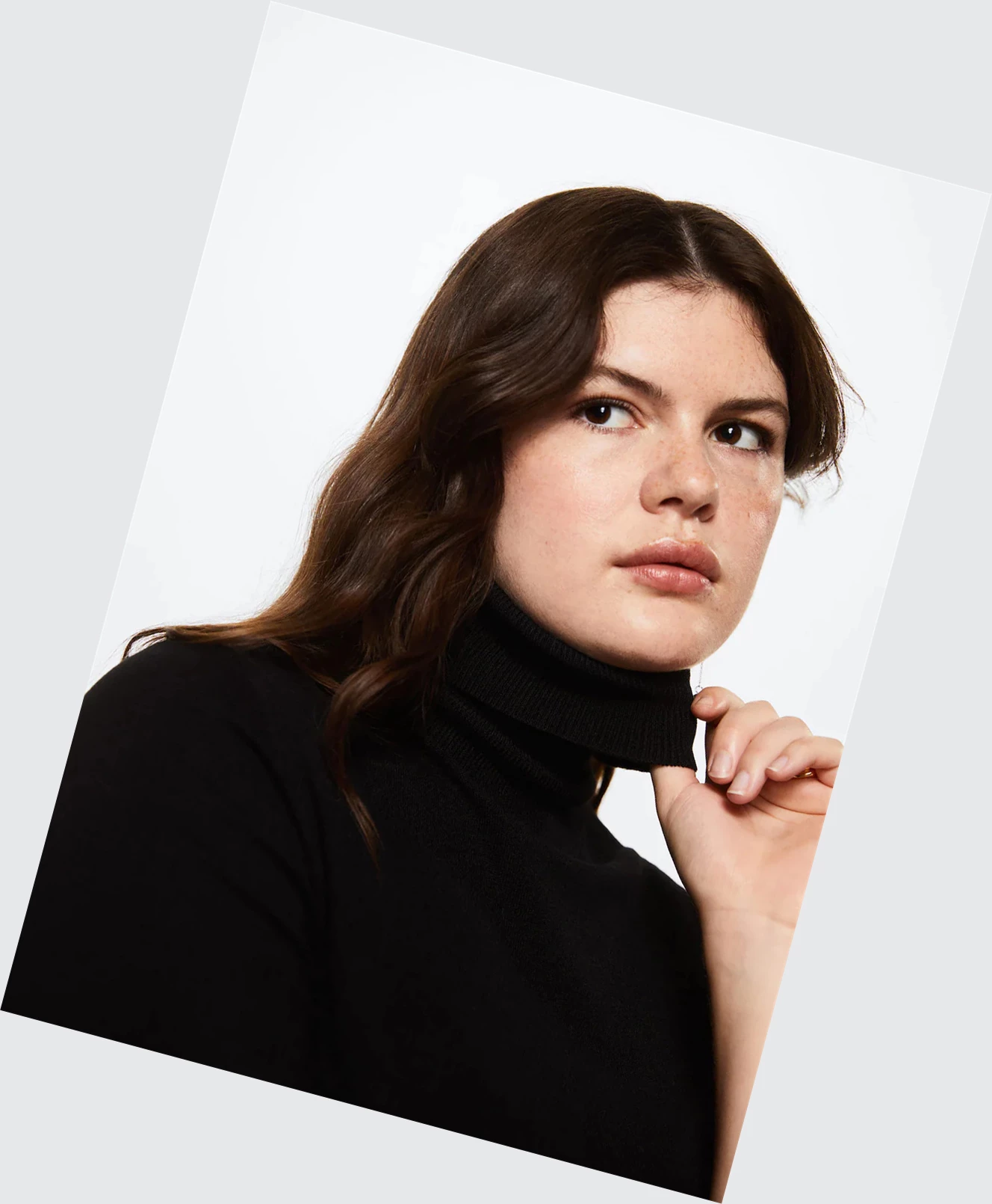 Svetre Mango Turtleneck Pletené Damske Čierne | SK862507