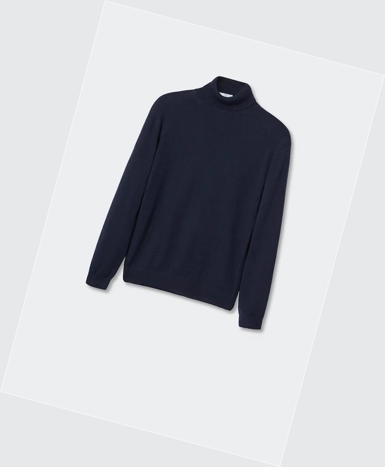 Svetre Mango Turtleneck Vlna Panske Námornícka Modrá | SK862348