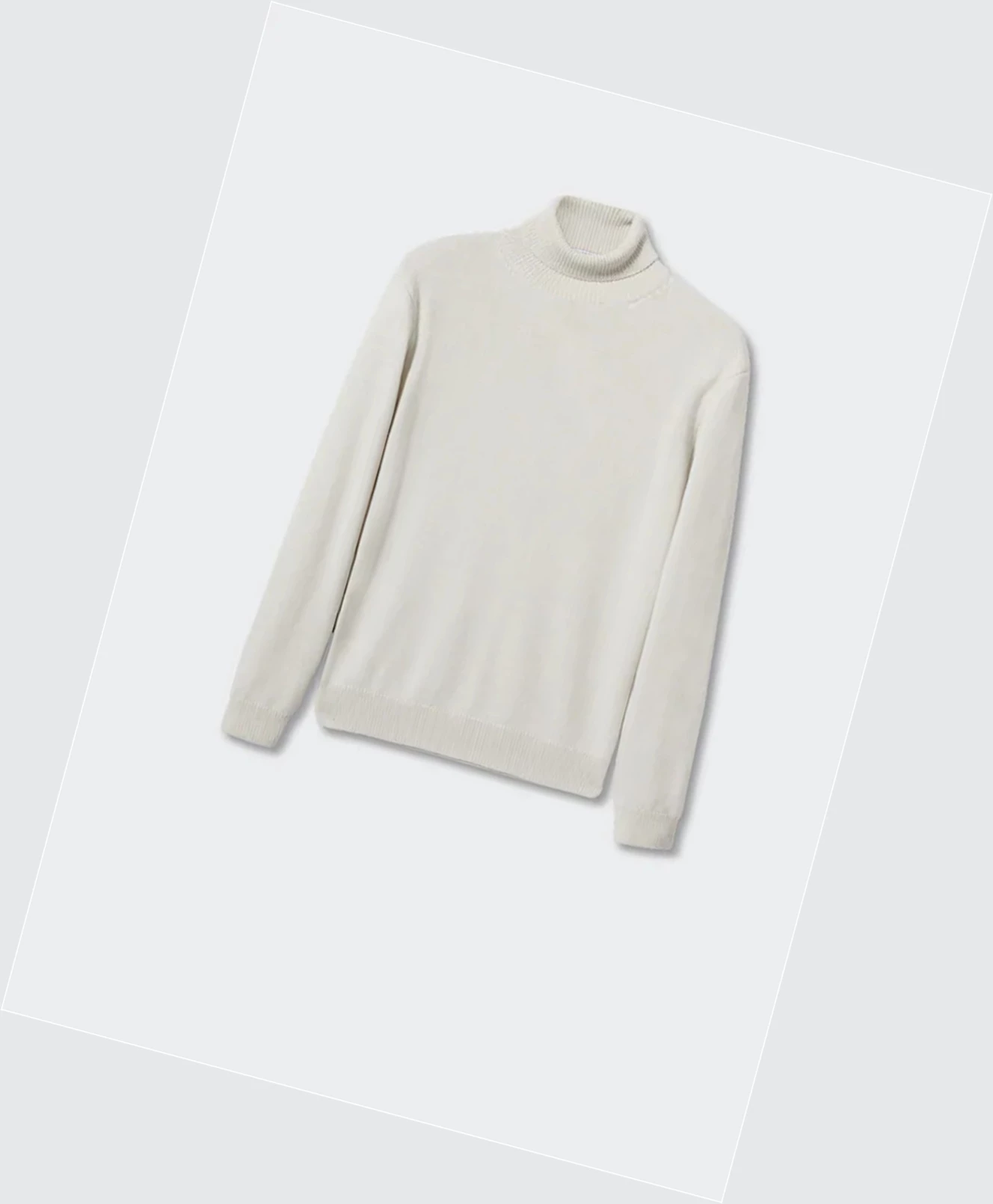 Svetre Mango Turtleneck Vlna Panske Siva | SK862380