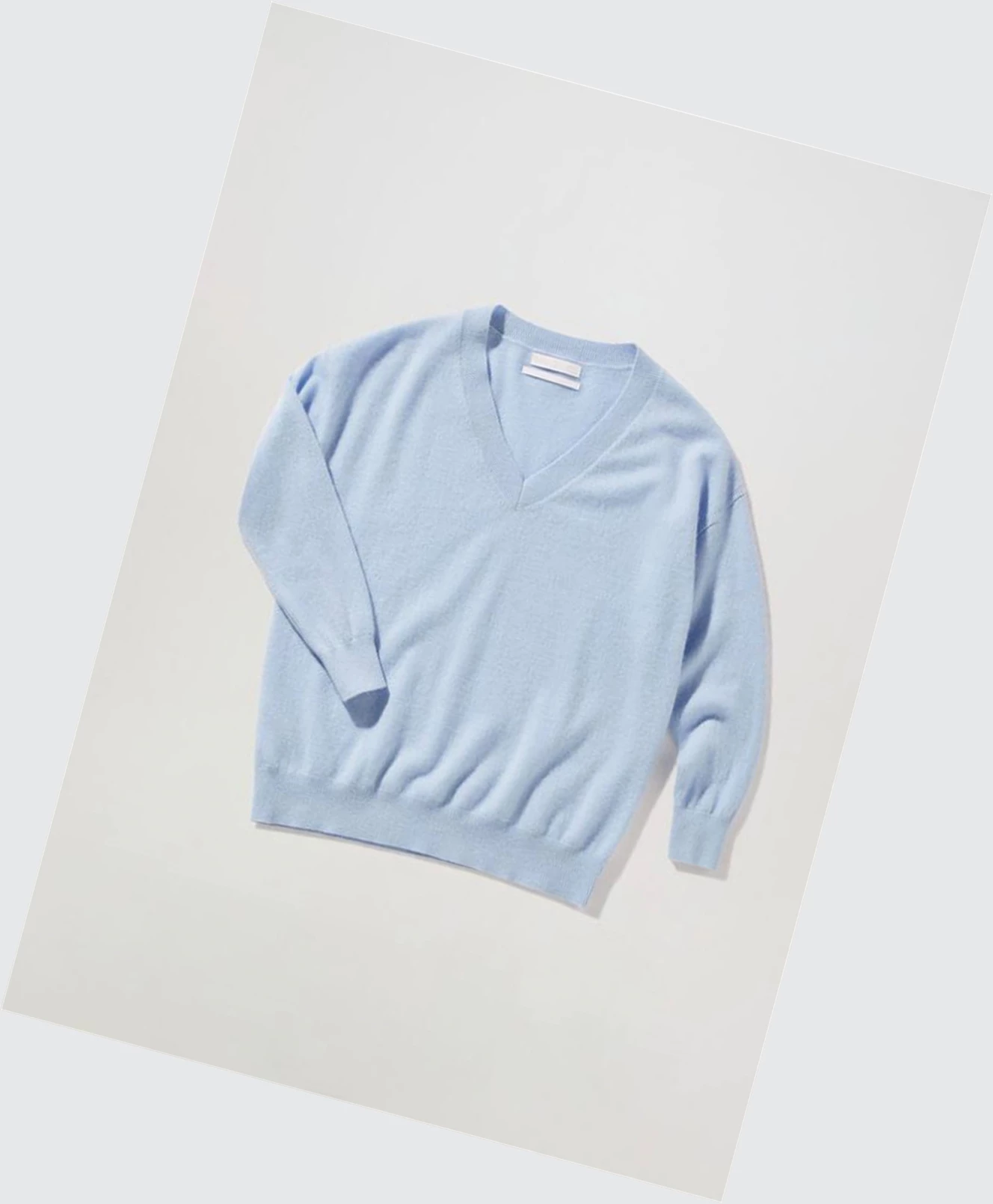 Svetre Mango V-neck Cashmere Damske Modre | SK862402