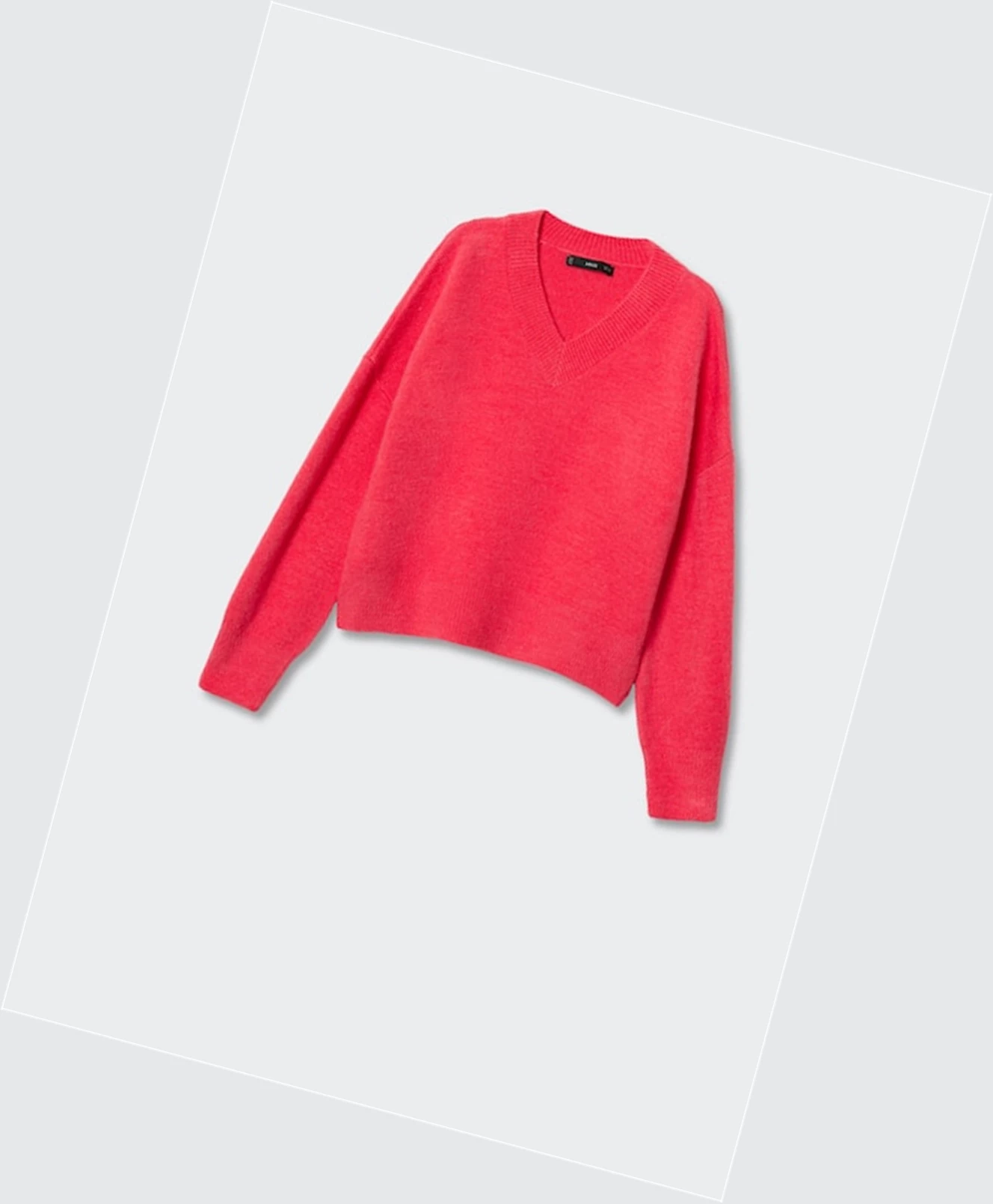 Svetre Mango V-neck Knit Damske Fuchsie | SK862522