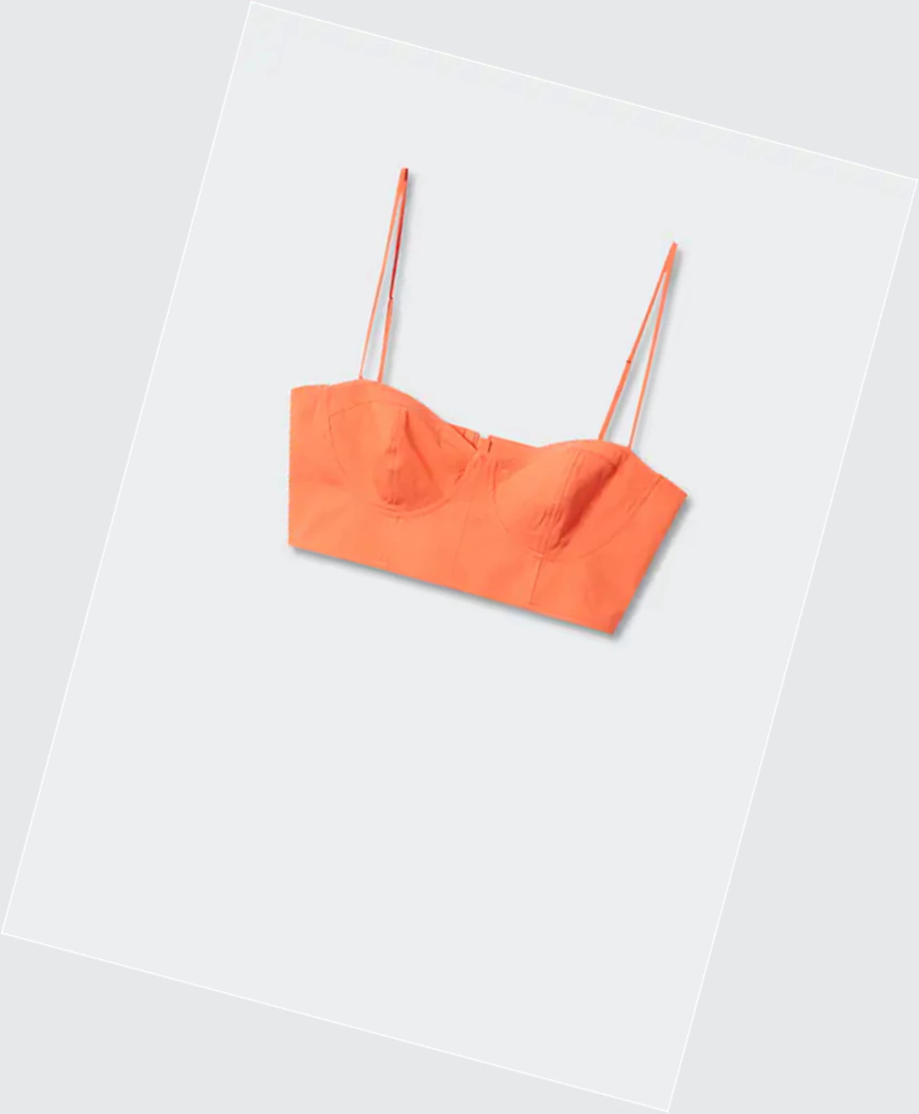 Topy Mango Bavlnene Crop Damske Clementine | SK863233