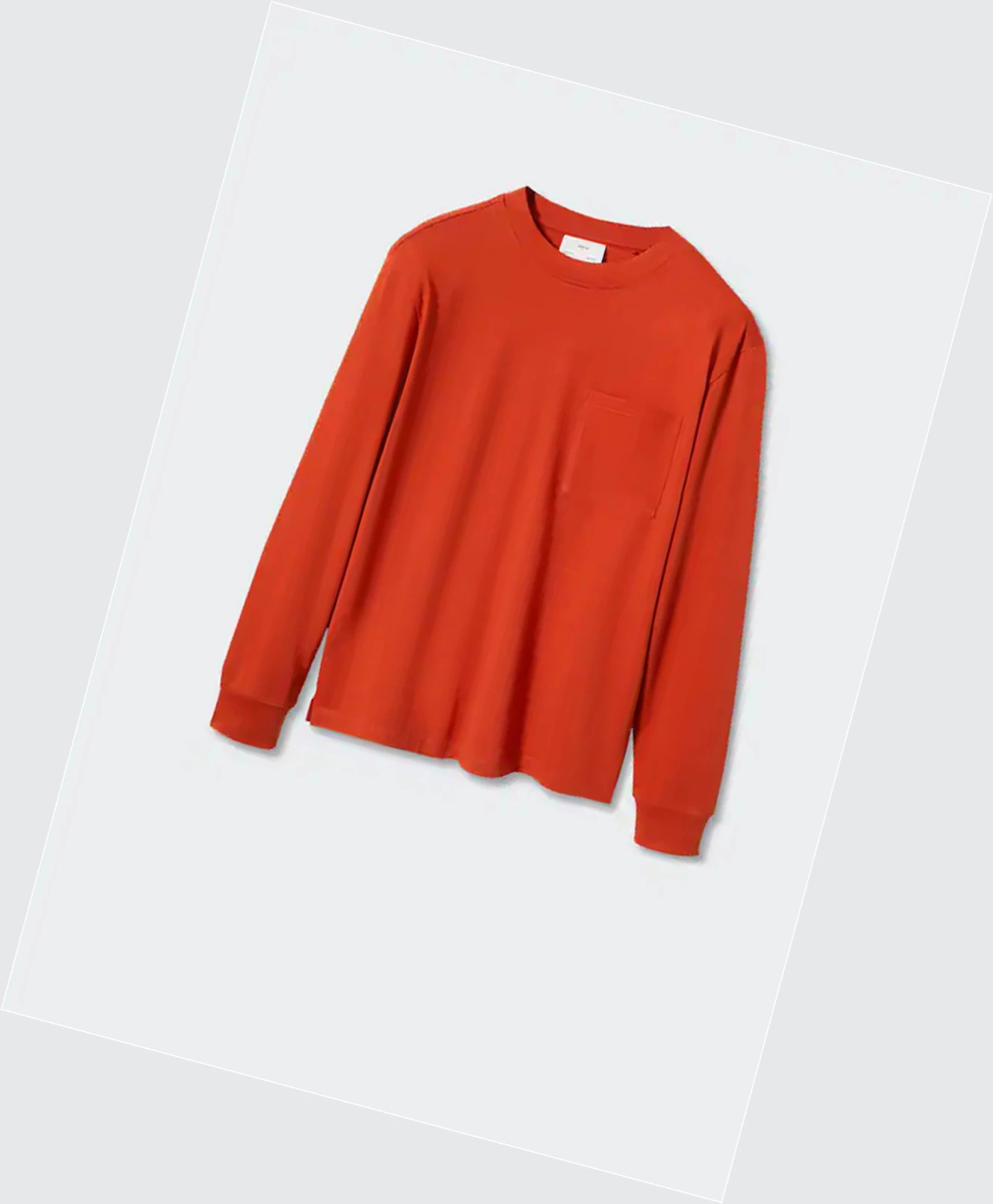 Tričko Mango Long Sleeve Bavlnene Panske Oranžové | SK863038