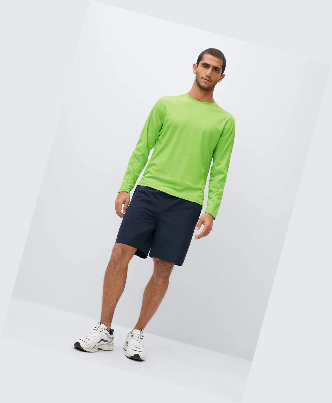 Tričko Mango Long-sleeve Technical Panske Lime | SK862808