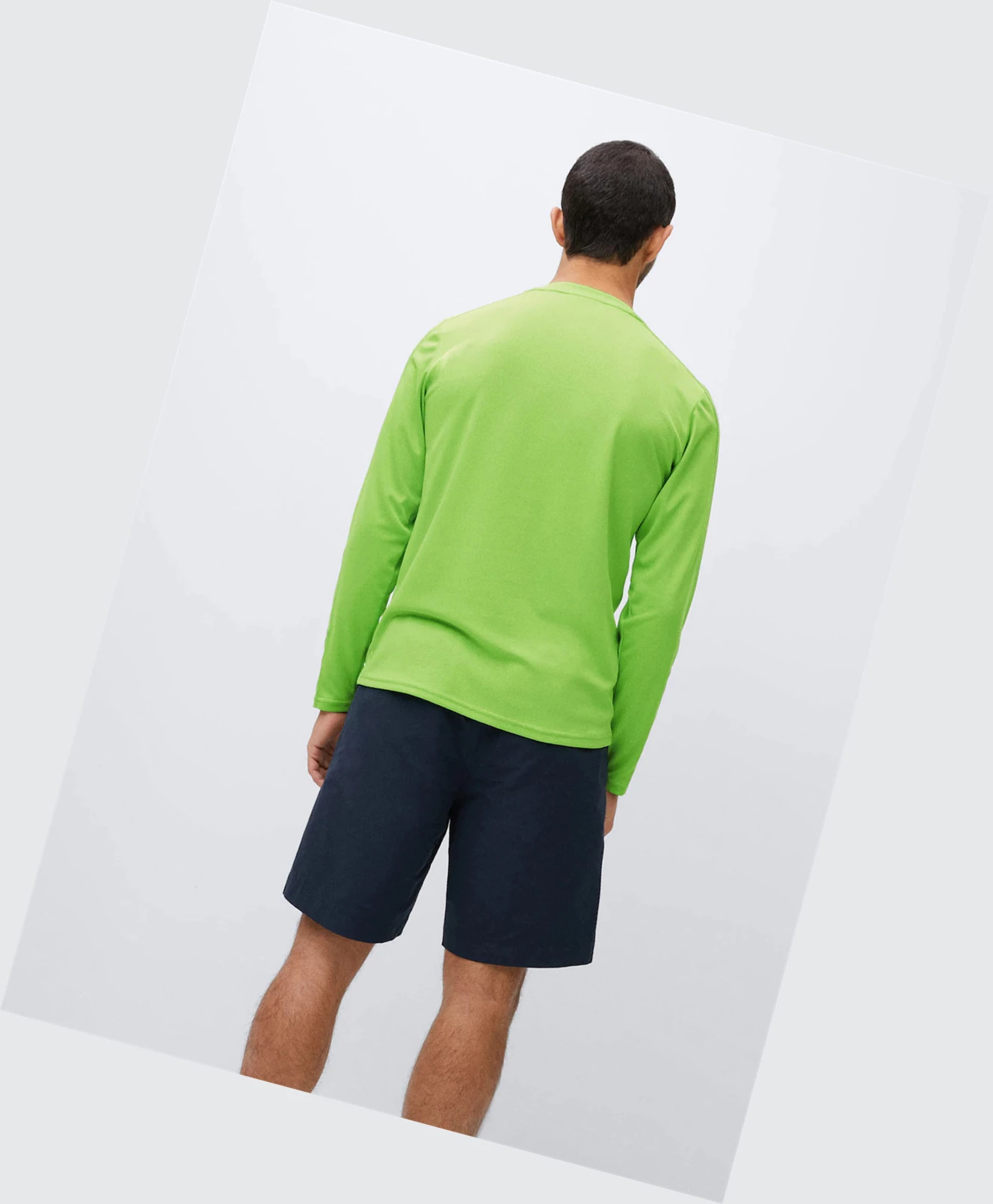 Tričko Mango Long-sleeve Technical Panske Lime | SK862808