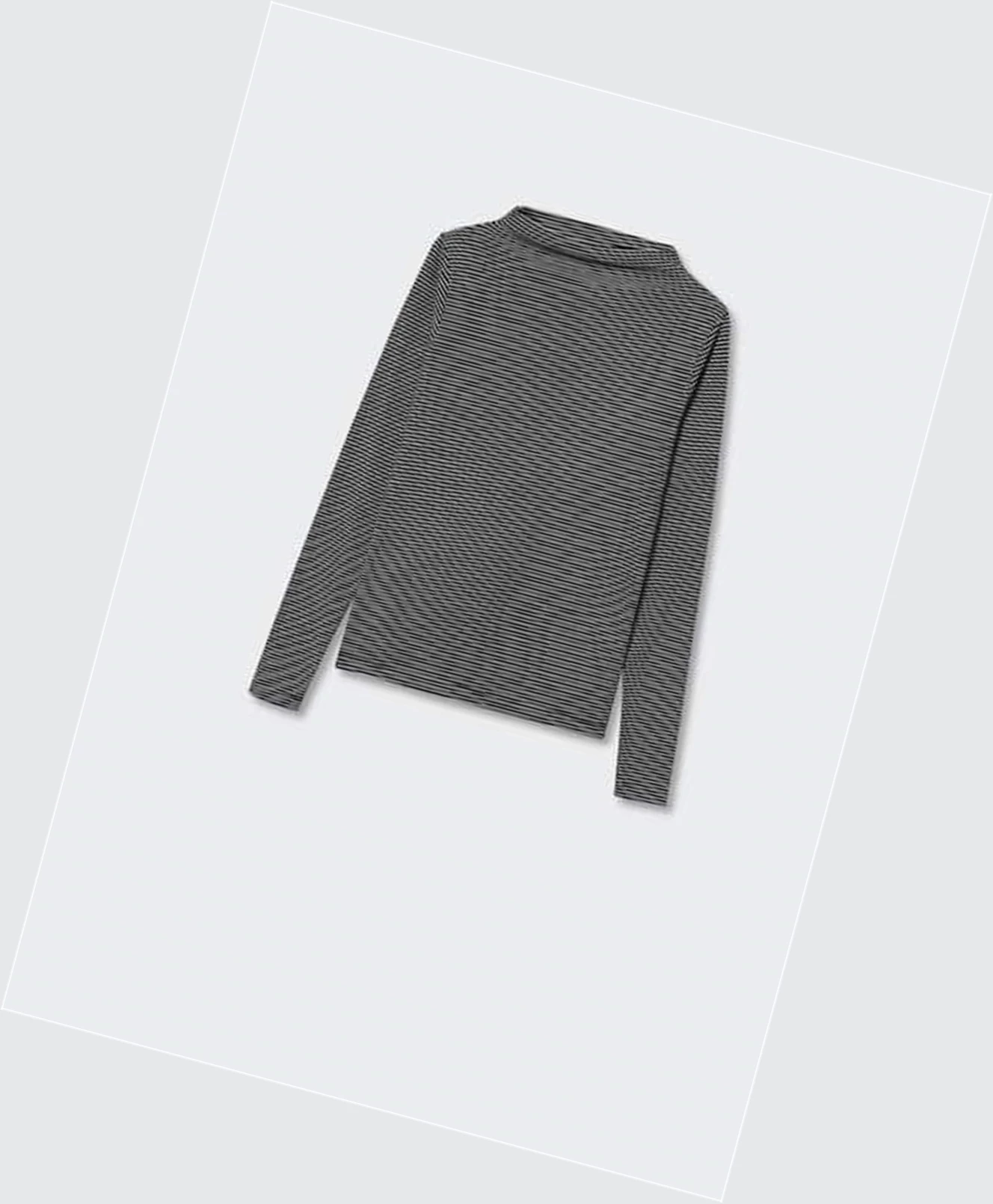 Tričko Mango Perkins Neck Long Sleeve Damske Námornícka Modrá | SK863087