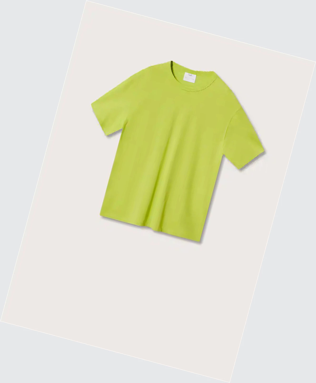 Tričko Mango Relaxed Fit Bavlnene Panske Lime | SK863070