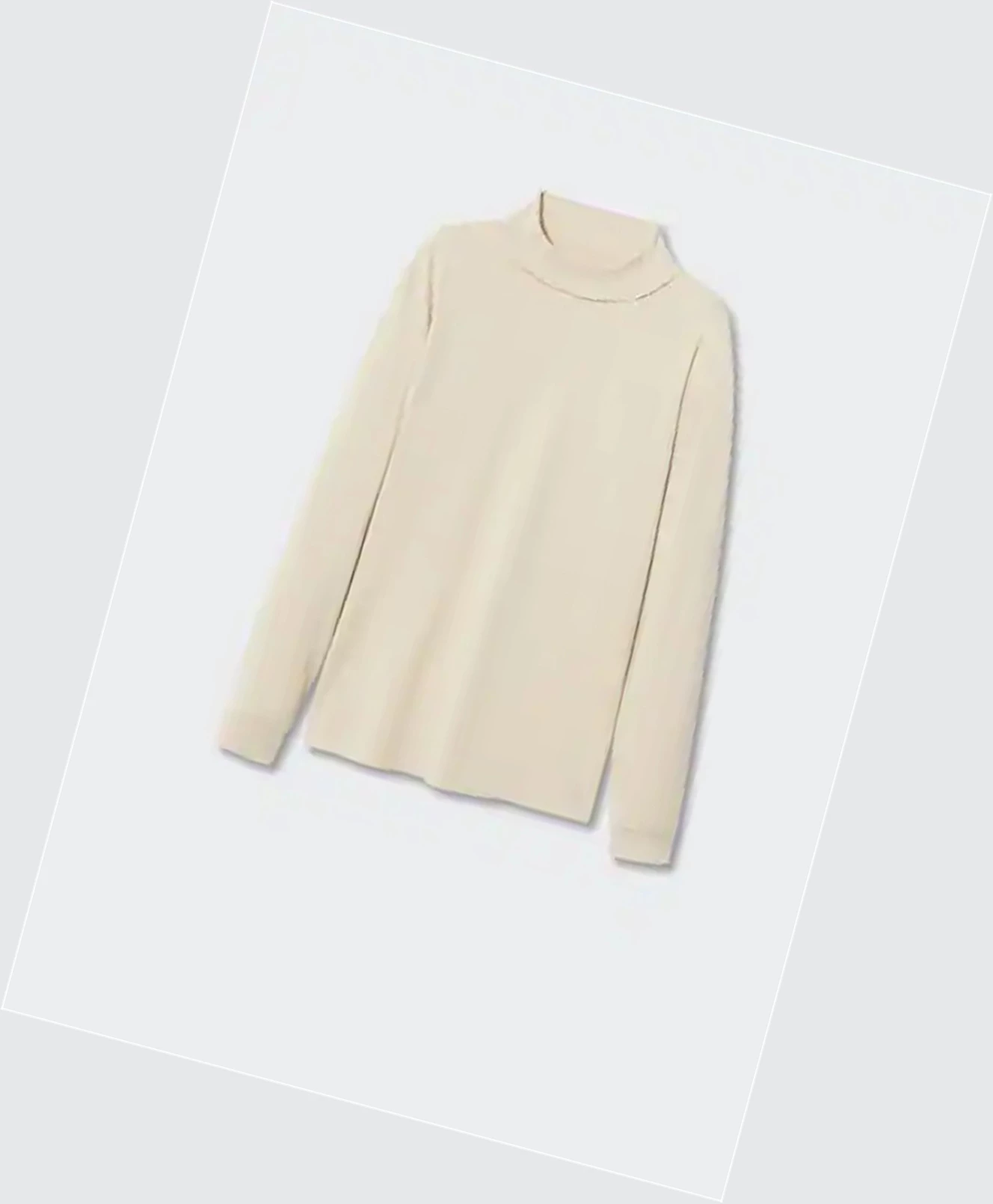 Tričko Mango Turtleneck Bavlnene Panske Béžové | SK863003