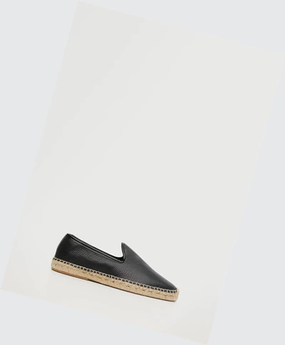 Espadrille Mango Jute Kozene Panske Čierne | SK859655