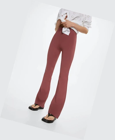 Leginy Mango Flared Damske Cherry | SK861148